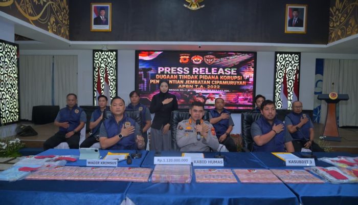 Polda Jabar Tetapkan Dua Tersangka Korupsi Proyek Jembatan Cipamuruyan, Kerugian Negara Rp9,84 Miliar
